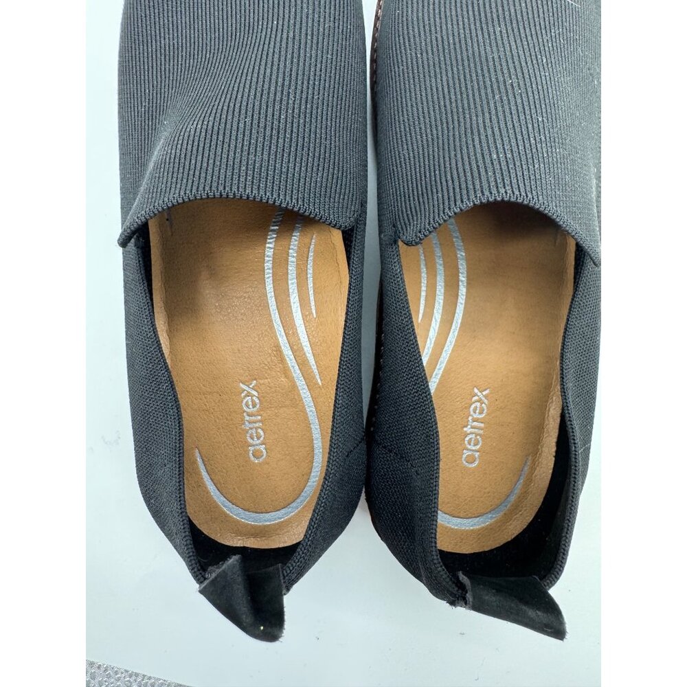 Aetrex Chloe Slip-On Shoes Black US 10 EU 41 Lightweight Comfortable Sole - Picture 4 of 12